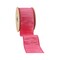 LaRibbons 2 1/2" Wired Metallic Dupioni Ribbon, Azalea, 10 Yard Roll